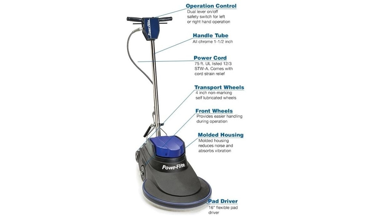 Powr-Flite Millennium Edition Burnisher 1600 RPM