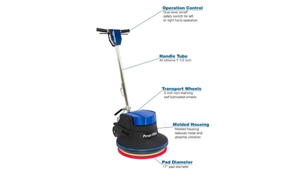 Powr-Flite Millennium Floor Machine 17" 1.5 HP