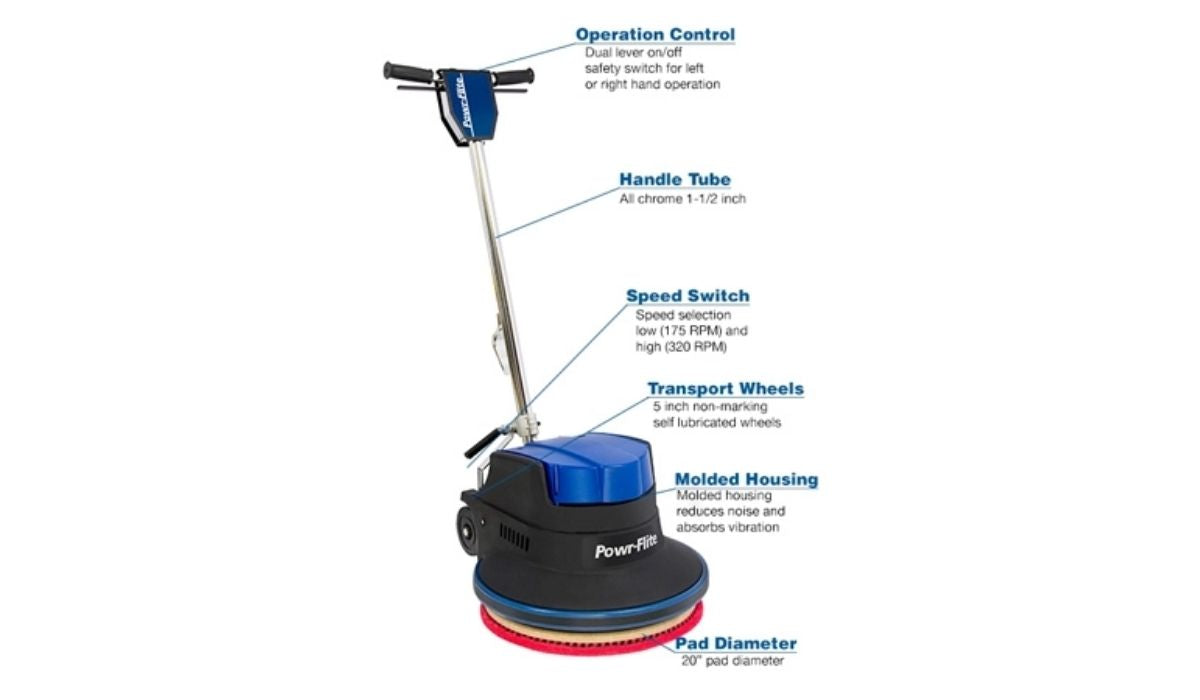 Powr-Flite Millennium Edition Floor Machine 20" 1.5 HP